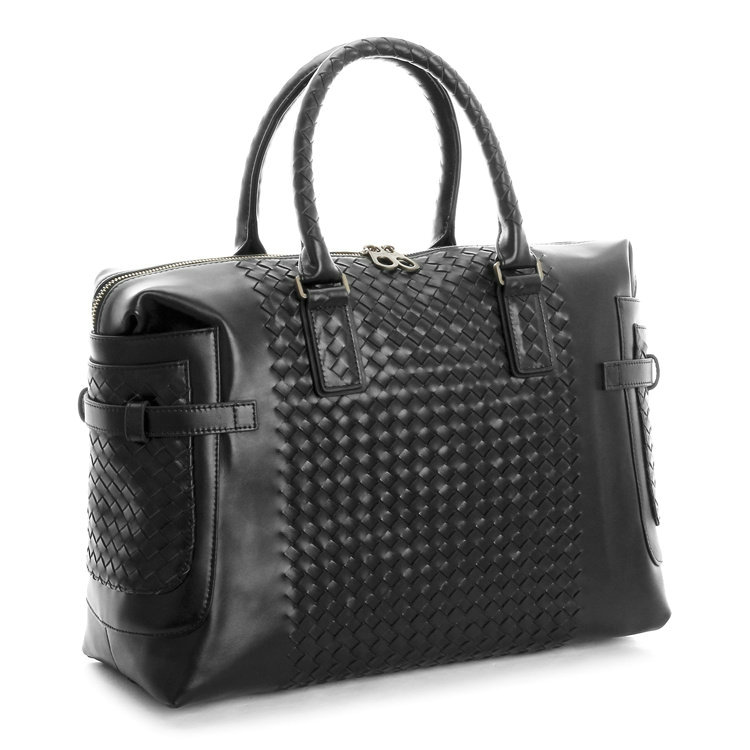 Bottega Veneta intrecciato briefcase 399805 black